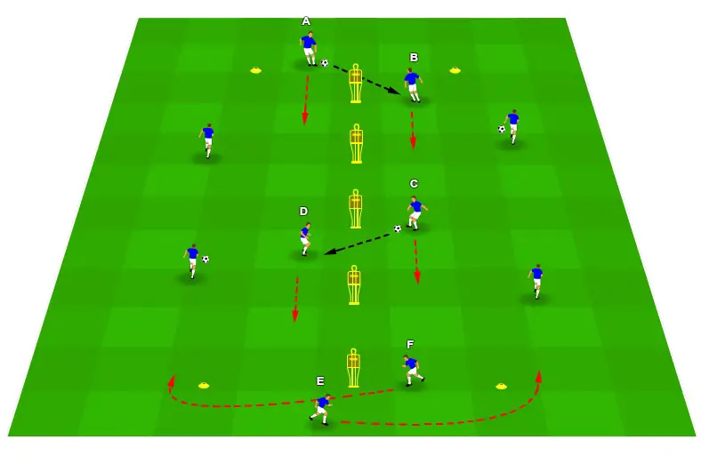 Wall pass drill